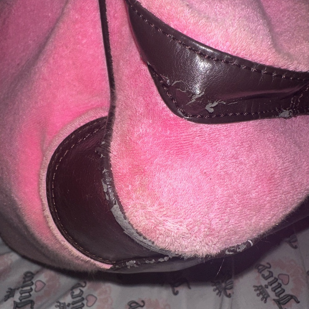 * SOLD *Juicy Couture Pink and Brown rare vintage daydreamer Bag - Picture 12 of 15